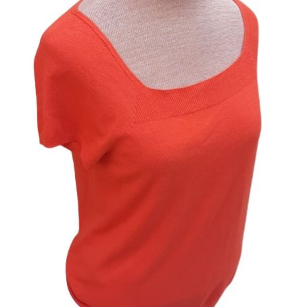 Talbots Stretch Short Cap Sleeve Sweater Size M